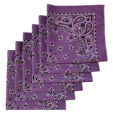 Made in the USA Paisley  Bandanas - 6 Pack, 22" x 22", 100% Cotton