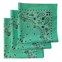 Made in the USA Paisley  Bandanas - 3 Pack, 22" x 22", 100% Cotton