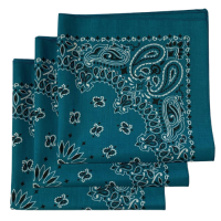 Made in the USA Paisley  Bandanas - 3 Pack, 22" x 22", 100% Cotton