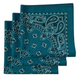 Made in the USA Paisley  Bandanas - 3 Pack, 22" x 22", 100% Cotton