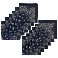 Made in the USA Paisley  Bandanas - 12 Pack, 22" x 22", 100% Cotton