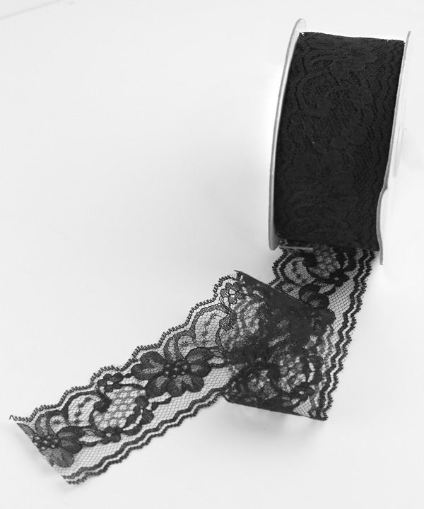 2" Black Lace - 25 Yards