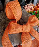 Wired Edge Burlap Ribbon