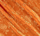 Satin Brocade Jacquard Fabric by the Yard