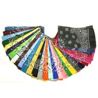 Made in the USA Assorted Paisley  Bandanas - 12 Pack, 22" x 22", 100% Cotton