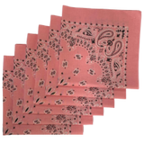 Made in the USA Paisley  Bandanas - 6 Pack, 22" x 22", 100% Cotton