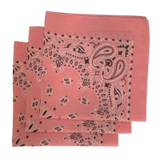 Made in the USA Paisley  Bandanas - 3 Pack, 22" x 22", 100% Cotton