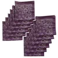 Made in the USA Paisley  Bandanas - 12 Pack, 22" x 22", 100% Cotton