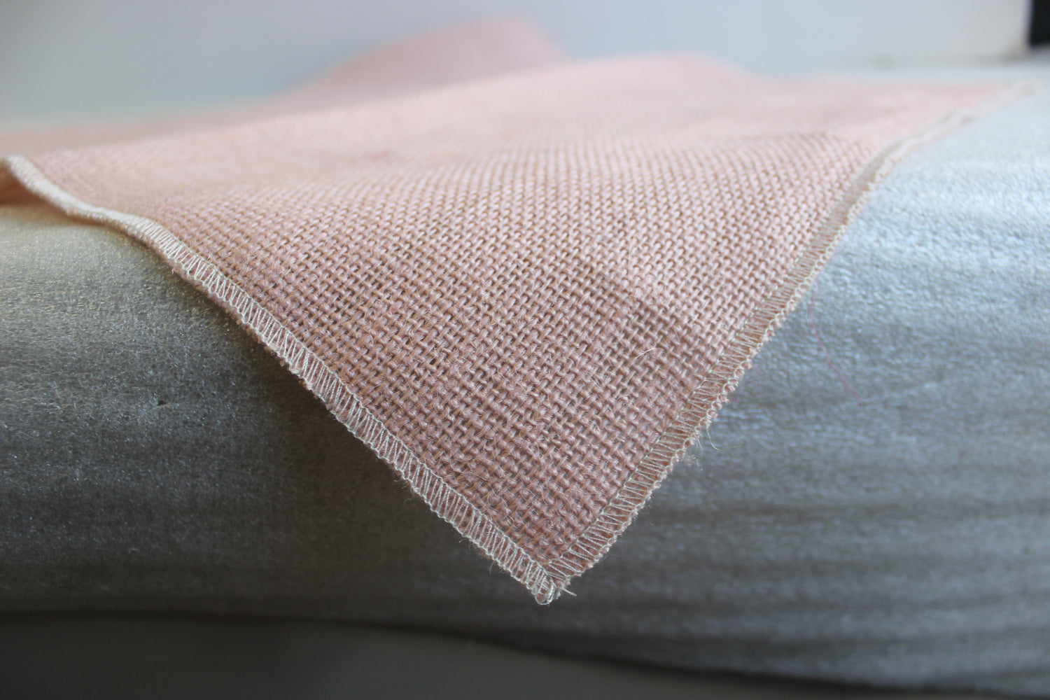 Colored Napkins -Peach with Oyster Edge