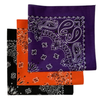 Made in the USA Assorted Paisley  Bandanas -3 Pack, 22" x 22", 100% Cotton Additional