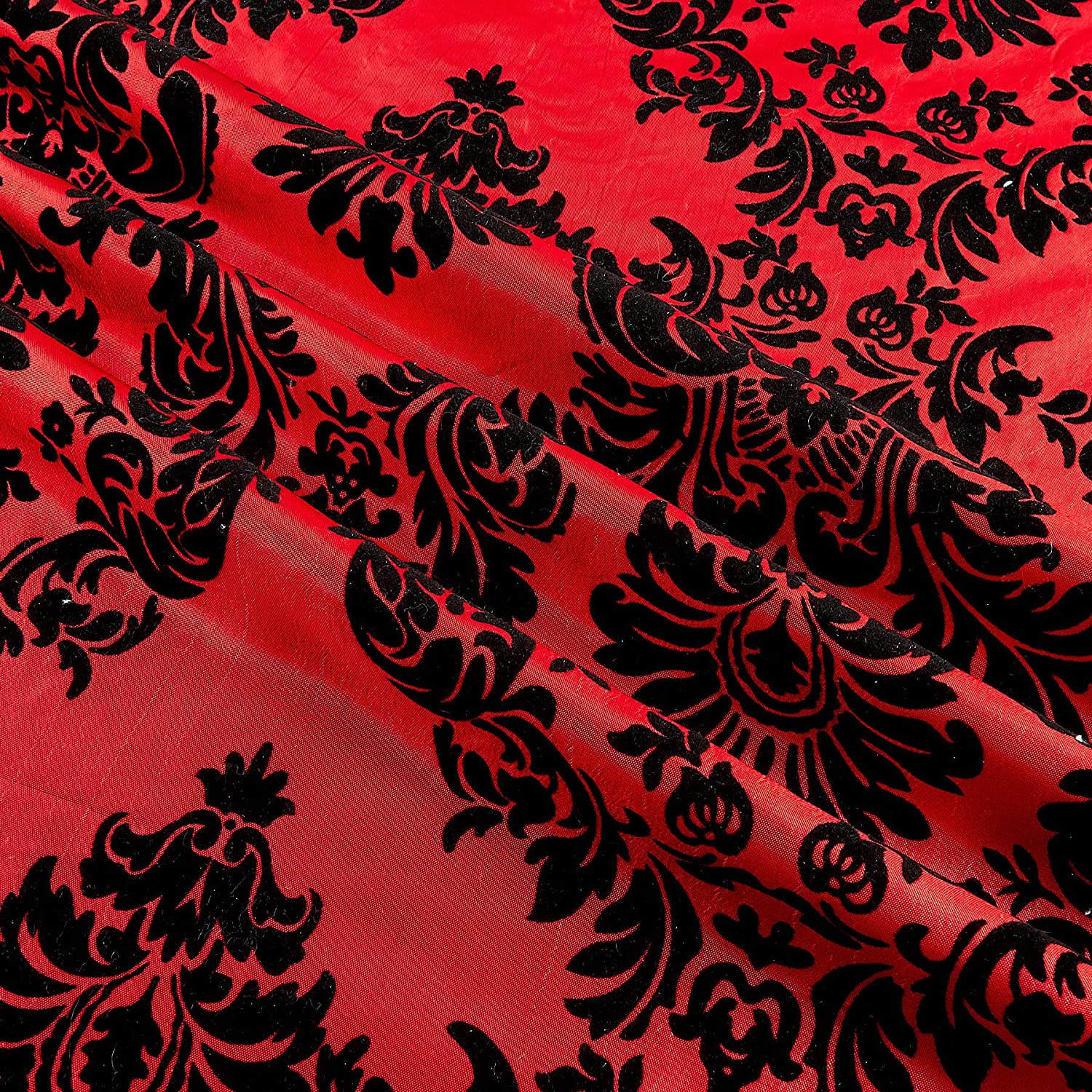 Flocked Damask Taffetta