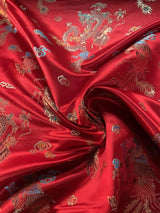 Chinese Dragon Brocade Fabric 45 Inches Wide By The Yard