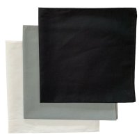 Made in the USA Solid  Bandanas - 3 Pack, 22" x 22", 100% Cotton