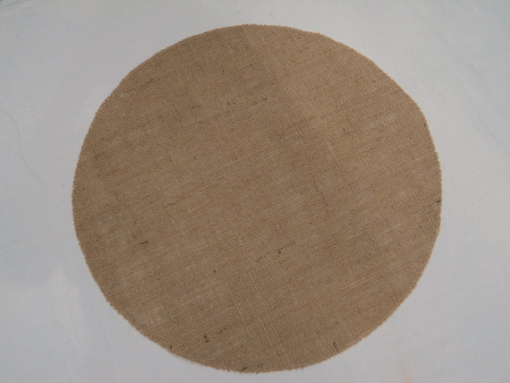 Round Burlap Placemats (12 PK)