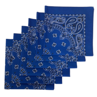 Made in the USA Paisley  Bandanas - 6 Pack, 22" x 22", 100% Cotton