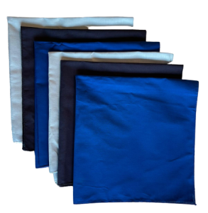 Made in the USA Solid  Bandanas - 6 Pack, 22" x 22", 100% Cotton