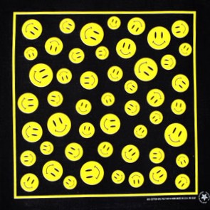 Smiley Face Bandana - 22" x 22"