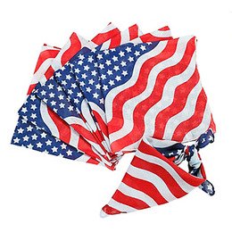 Stars and Stripes Bandanas 22" x 22" (12 Pack)