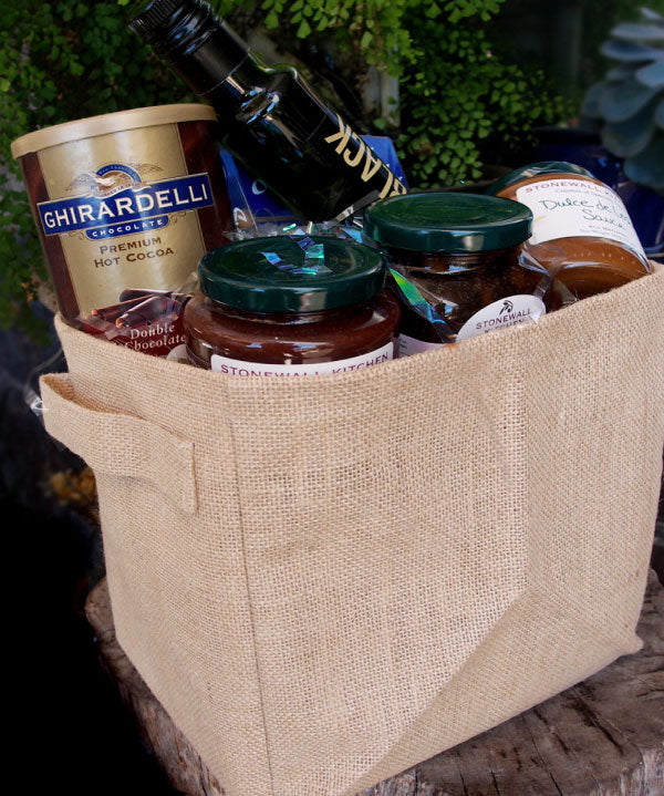 Burlap Storage Basket