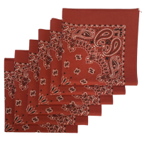 Made in the USA Paisley  Bandanas - 6 Pack, 22" x 22", 100% Cotton