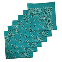 Made in the USA Paisley  Bandanas - 6 Pack, 22" x 22", 100% Cotton