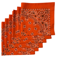 Made in the USA Paisley  Bandanas - 6 Pack, 22" x 22", 100% Cotton