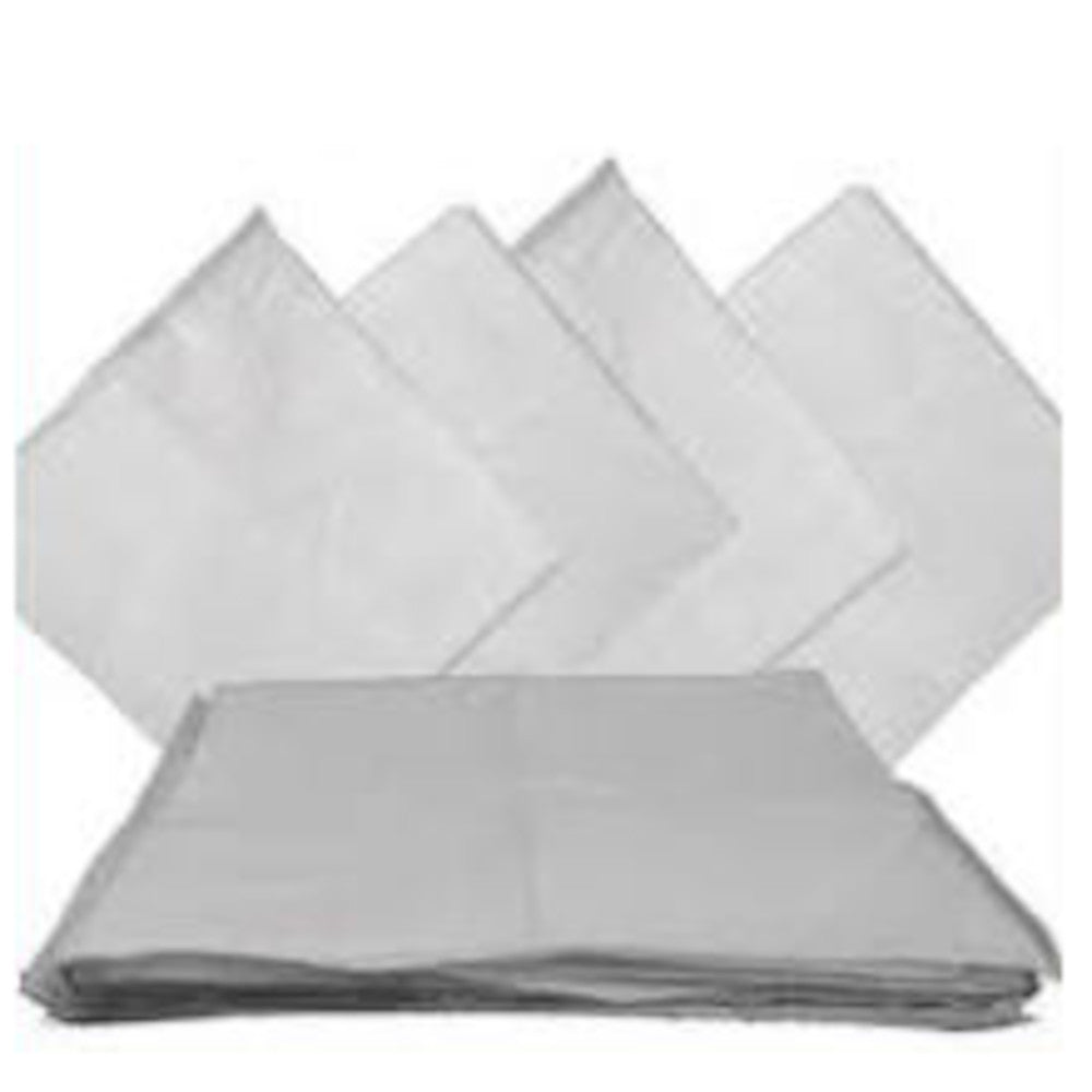 White Bandanas - Solid Color 27" X 27" (12 Pack)