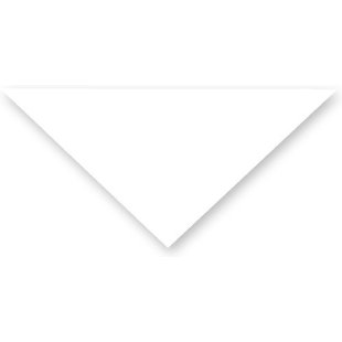 White Triangle Bandanas 22" x 22" x 30" (12 Pack)