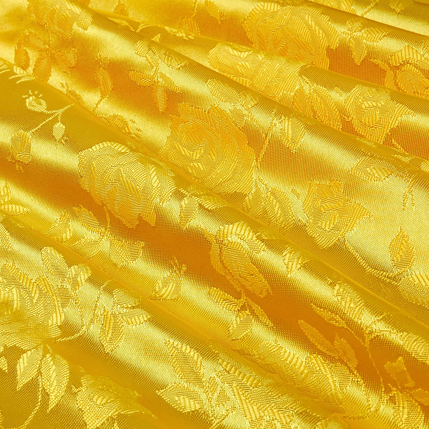 Satin Brocade Jacquard Fabric by the Yard