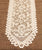 Floral Lace Table Runner 13" x 76" - Ivory