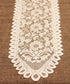 Floral Lace Table Runner 13" x 76" - Ivory